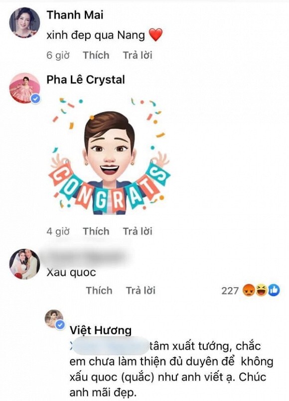 Việt Hương lên tiếng đáp trả khi bị chê về nhan sắc
