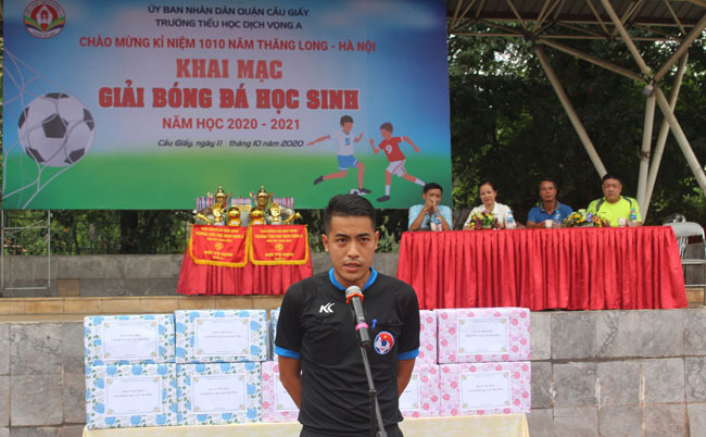 300 học sinh tham dự Giải bóng đá chào mừng Kỷ niệm 1010 năm Thăng Long - Hà Nội