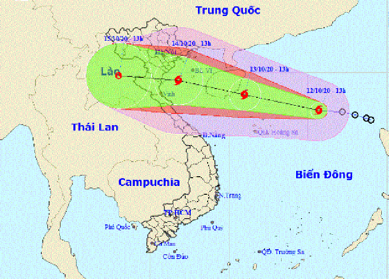 Cơn bão số 7 xuất hiện trên Biển Đông