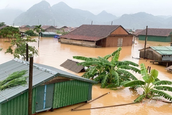 Xót xa hình ảnh người dân miền Trung oằn mình trong bão lũ9