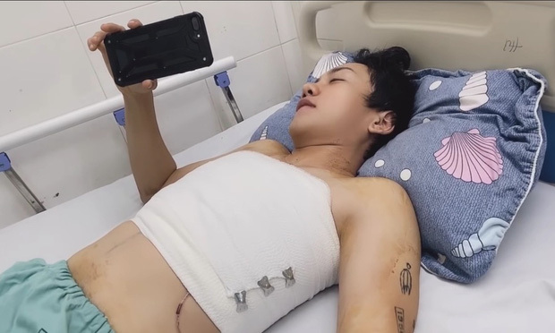 Bạn trai chuyển giới của Miko Lan Trinh lần đầu lộ diện sau 5 ngày cắt ngực