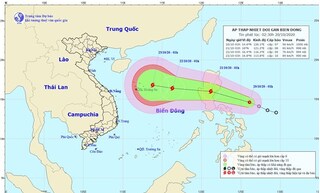 Xuất hiện áp thấp nhiệt đới trên Biển Đông, có thể mạnh lên thành bão 