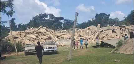 Sập nhà thờ 3 tầng ở Ghana khiến ít nhất 18 người thiệt mạng
