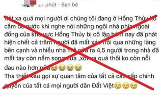  Xử phạt 2 người đăng thông tin sai sự thật về lũ lụt ở Quảng Bình