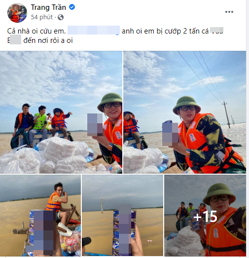 Trang Trần đã có biện pháp xử lý kẻ ăn chặn 2 tấn cá hộp cứu trợ miền Trung