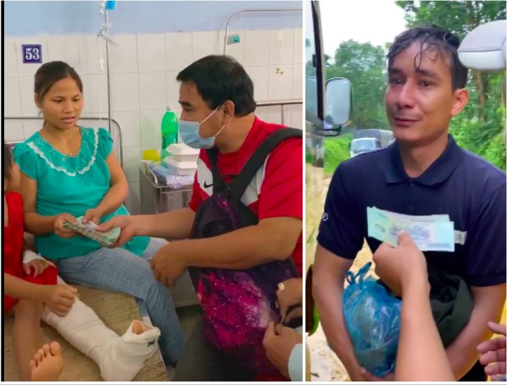 MC Quyền Linh gây 'sốt' vì trao tiền 'khủng' cho gia đình người đàn ông ở Trà Leng 'đi nhờ xe, không cần tiền'