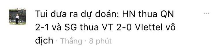 Người hâm mộ dự đoán bất ngờ về đội vô địch V.League