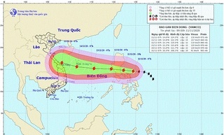 Bão Vamco đang đi vào Biển Đông mạnh cấp 12, giật cấp 15