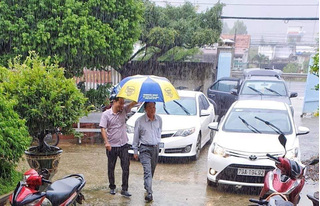 Giám đốc Sở NNPTNT Khánh Hòa thừa nhận hình ảnh ông đi chống bão số 12 có người che dù là phản cảm