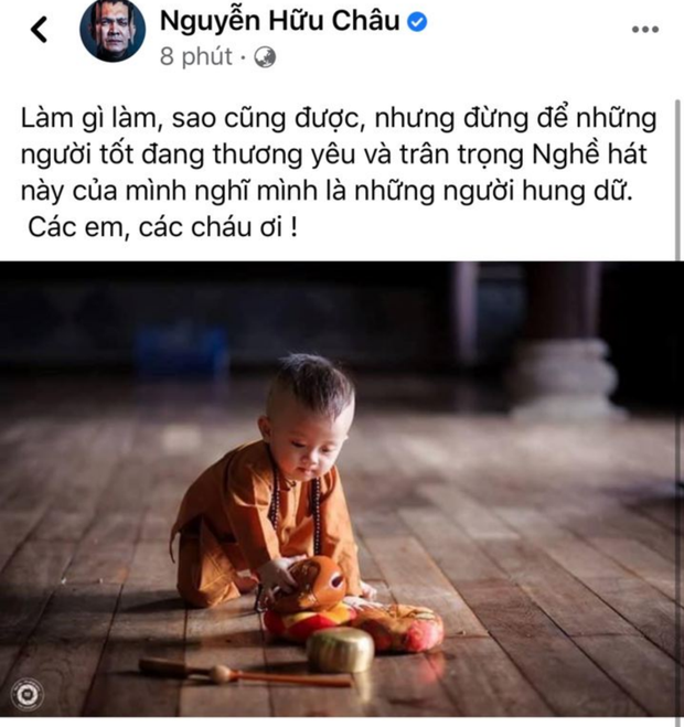 Phản ứng của NS Hoài Linh, Hữu Châu khi sao Việt đòi 'xử đẹp' người xúc phạm vợ chồng cố NS Chí Tài