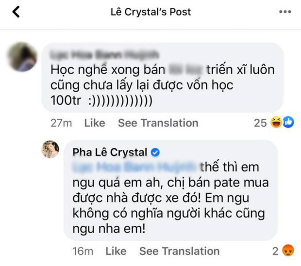 Bị chỉ trích khi hét giá dạy làm pate, Pha Lê thắng thắn đáp trả antifan