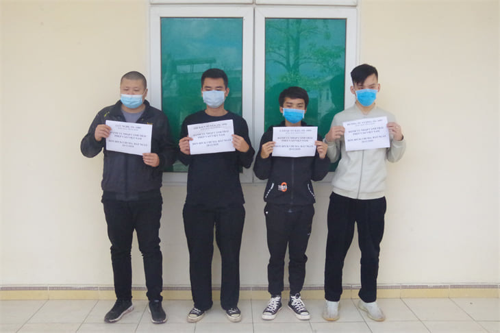 Bắt giữ 4 người Trung Quốc nhập cảnh trái phép vào Việt Nam