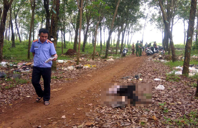 Phát hiện thi thể nữ công nhân trong lô cao su, trên người có vết đâm