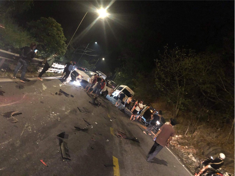 Xe container gây tai nạn liên hoàn, 6 ô tô gặp nạn trên đèo Bảo Lộc