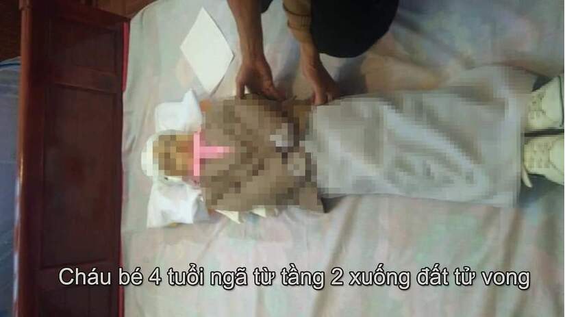 Cháu bé 4 tuổi ở Nam Định rơi từ tầng 2 tử vong