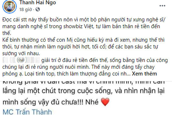 Hồ Ngọc Hà nhận gạch đá vì nói ai không xem phim mới của Vũ Ngọc Đãng là sống rất hời hợt với cuộc đời