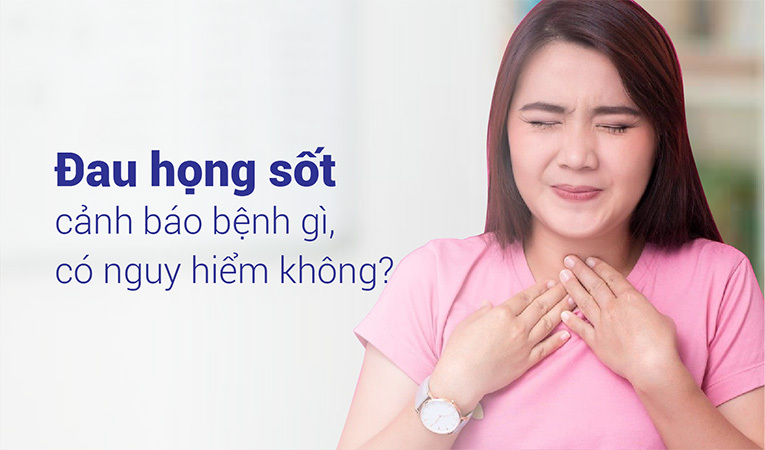 triệu chứng đau họng sốt