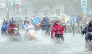 Các tỉnh Bắc Bộ có mưa to đến rất to, khả năng xảy ra lốc sét