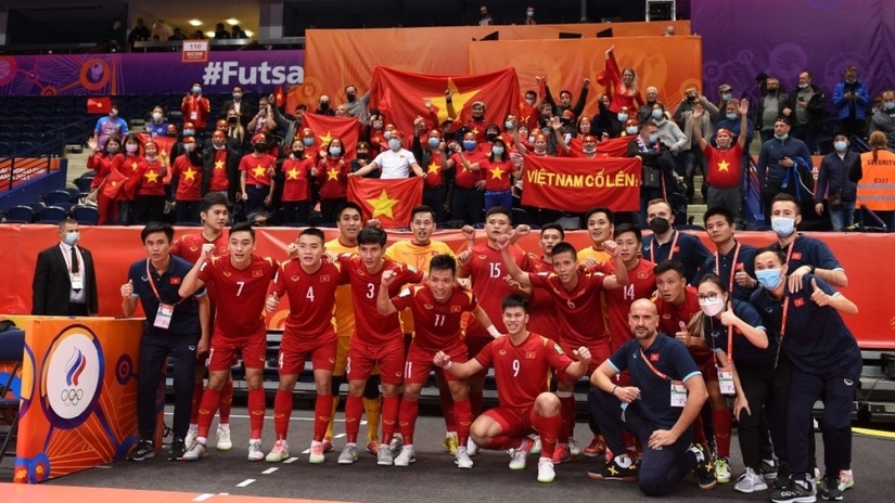 Tuyển futsal Việt Nam xếp trên Anh, Đức, Mỹ trên BXH FIFA