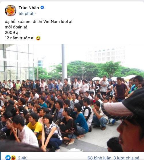 Trúc Nhân khoe ảnh thời đi thi VietNam Idol cách đây 12 năm trông như xì ke