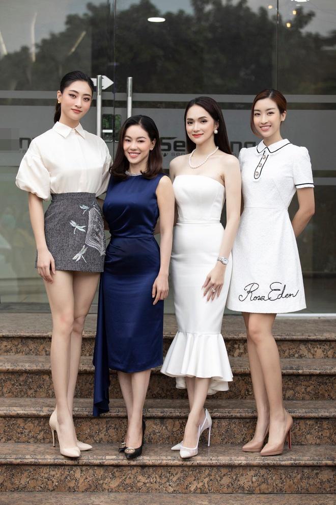Hoa hậu Lương Thùy Linh cao thế nào mà chặt đẹp dàn mỹ nhân Vbiz khi đứng chung?