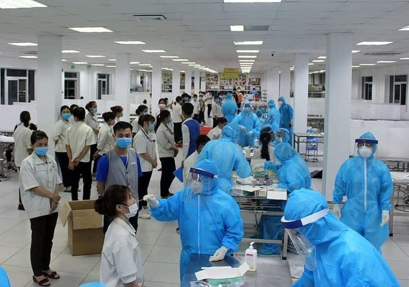 Phong tỏa 3 công ty tại huyện Quốc Oai do có ca nghi nhiễm Covid-19