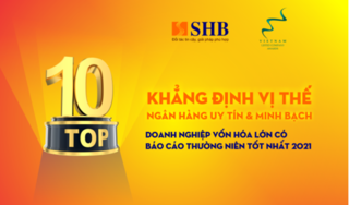 SHB được vinh danh top 10 doanh nghiệp vốn hóa lớn có BCTN tốt nhất