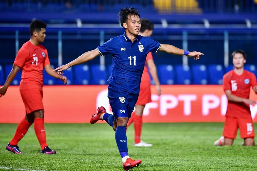 Tiền đạo Thái Lan quyết tâm đánh bại U23 Việt Nam ở lượt trận 2