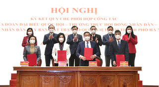 Ký kết Quy chế phối hợp công tác giữa Đoàn ĐBQH - Thường trực HĐND - UBND - MTTQ Việt Nam Thành phố 