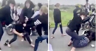 Nữ sinh ở Hải Phòng bị nhóm bạn đánh đập dã man trên đường
