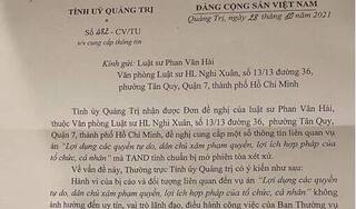 Quảng Trị: Mở lại phiên tòa 'nói xấu lãnh đạo tỉnh' vào ngày 30 – 31/3