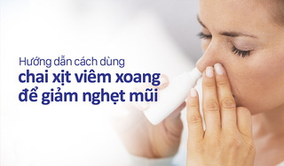 Hướng dẫn cách dùng chai xịt viêm xoang để giảm nghẹt mũi