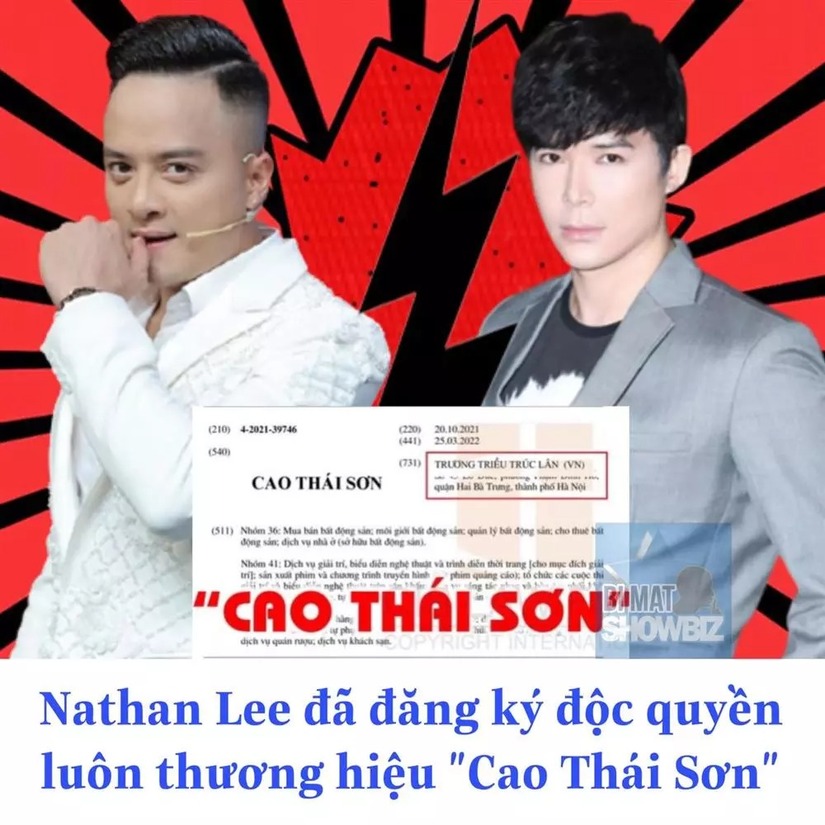 Nathan Lee đăng ký sử dụng độc quyền tên Cao Thái Sơn