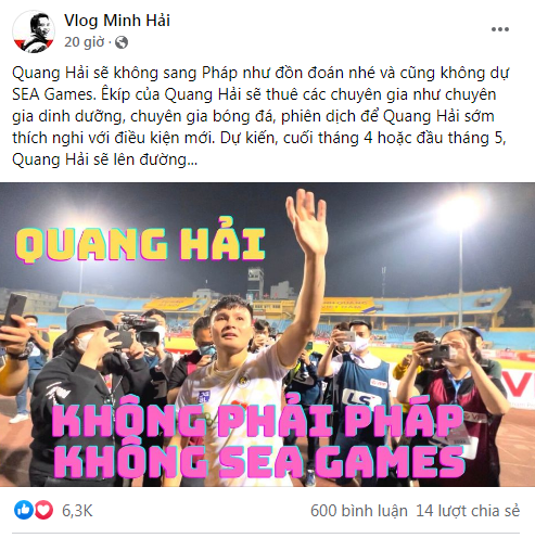 Nhà báo Minh Hải tiết lộ thông tin bất ngờ về Quang Hải