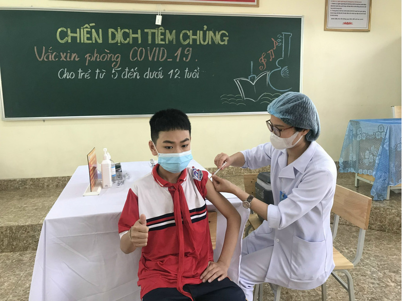 160 trẻ em 5-11 tuổi ở Quảng Ninh tiêm vaccine Covid-19 