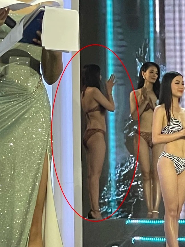 Nam Em lộ bụng mỡ, thân hình phát tướng trong đêm Chung khảo Miss World Vietnam 2022