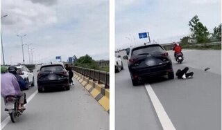 Tài xế Mazda CX5 nói gì về người phụ nữ bám cửa rồi rơi xuống đường?