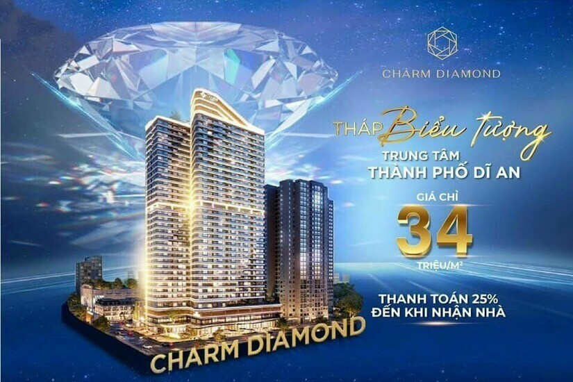 Dự án “ma” Charm Diamond được quảng cáo rầm rộ thời gian qua.