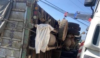 Lâm Đồng: Lật xe tải trên đèo Phú Sơn, 5 người bị thương