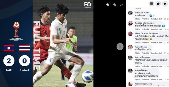 CĐV Thái Lan nổi ‘cơn lôi đình’ khi đội nhà để thua U19 Lào