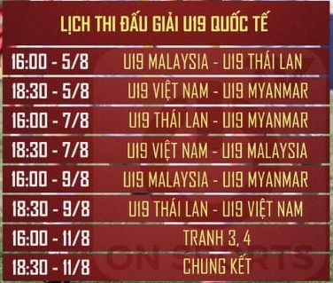 U19 Việt Nam sẽ nhận số tiền thưởng 'khủng' nếu vô địch giải U19 quốc tế