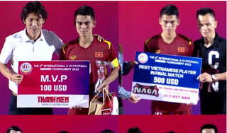 Sao trẻ U19 Việt Nam 'ẵm' một loạt giải thưởng ở giải quốc tế 