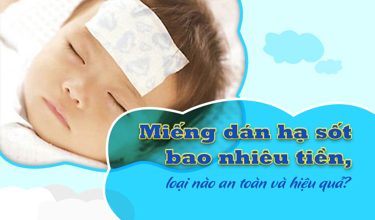 miếng dán hạ sốt bao nhiêu tiền