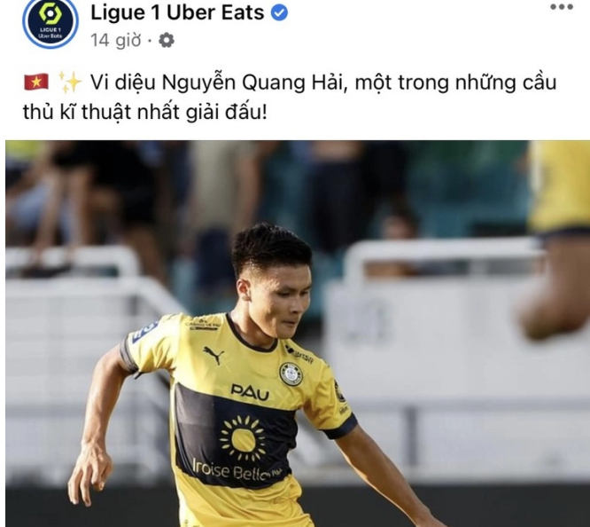 Trang chủ Ligue 1 nhận xét bất ngờ về Quang Hải