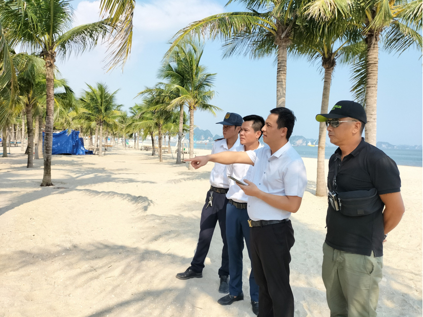 Vụ nhóm phụ nữ hở bạo trên bãi biển ở Quảng Ninh Công an làm việc với admin đăng clip, hình ảnh