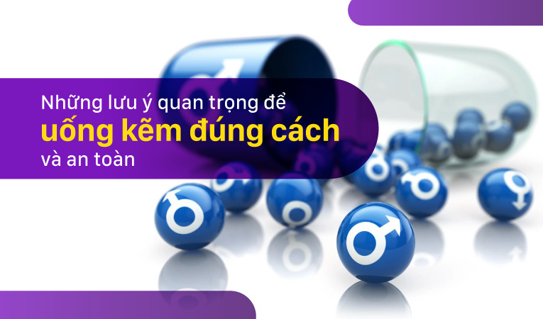 uống kẽm đúng cách