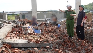 Có dấu hiệu vi phạm trong thi công vụ sập tường 5 người chết ở Bình Định
