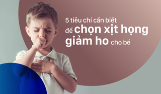 5 tiêu chí cần biết để chọn xịt họng giảm ho cho bé