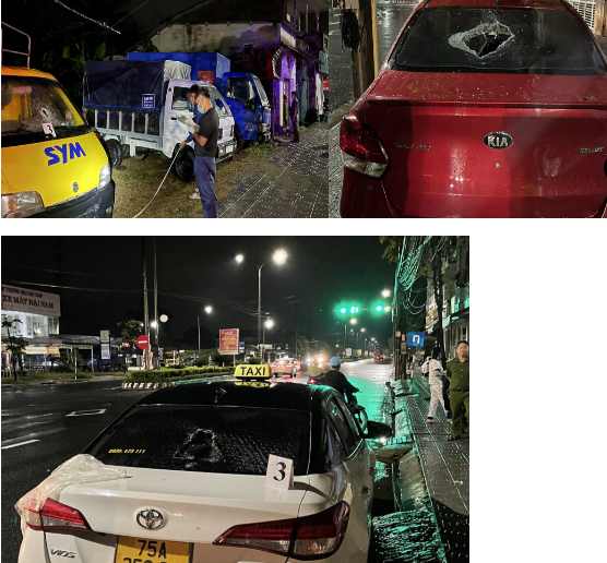 Bắt đối tượng mang búa tạ đập phá nhiều ô tô và cửa kính nhà dân tại Thừa Thiên - Huế