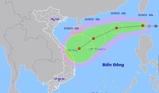 Thời tiết 22/10/2022: Áp thấp nhiệt đới gần Biển Đông, có xu hướng mạnh lên thành bão số 7